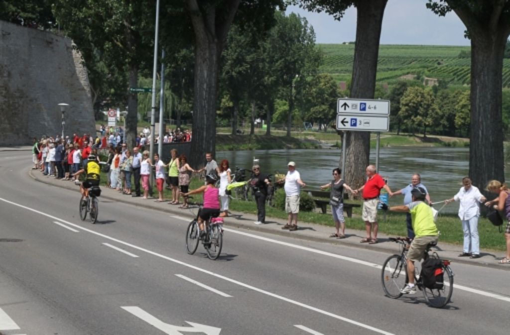 3500 Teilnehmer – aber das reichte nicht für die 30 Kilometer von Heilbronn bis Bietigheim-Bissingen.