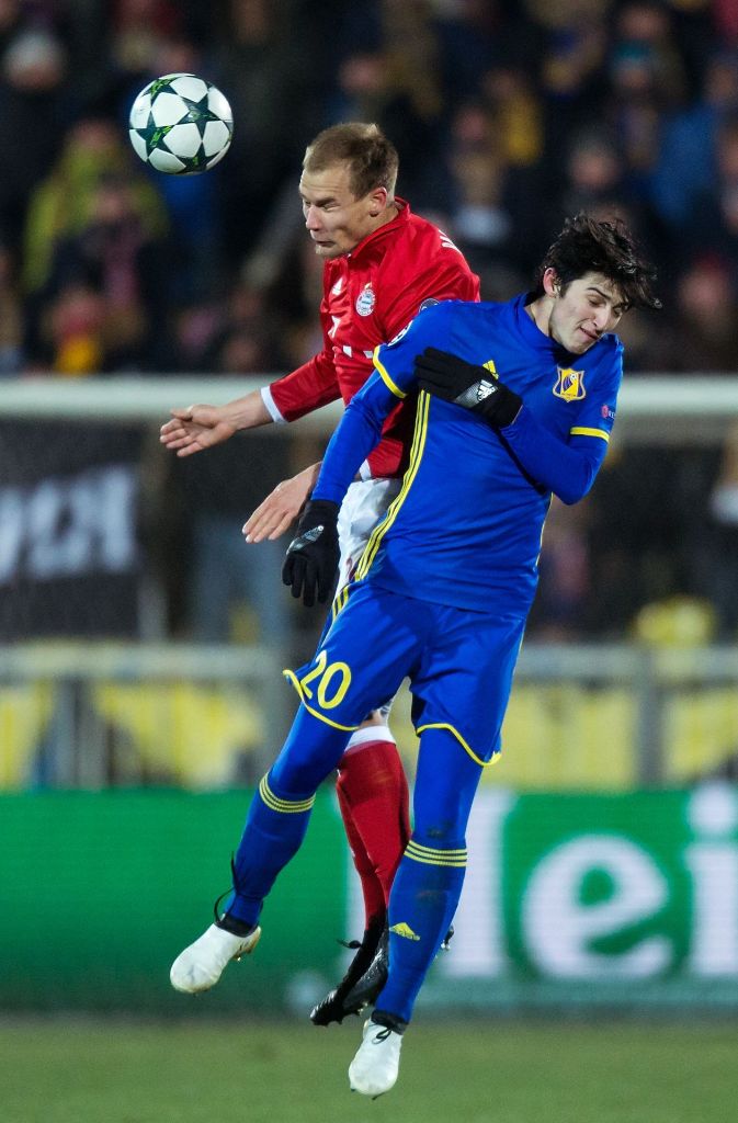 Im November 2016 war Badstuber für den FC Bayern noch ind er Champions League am Ball.