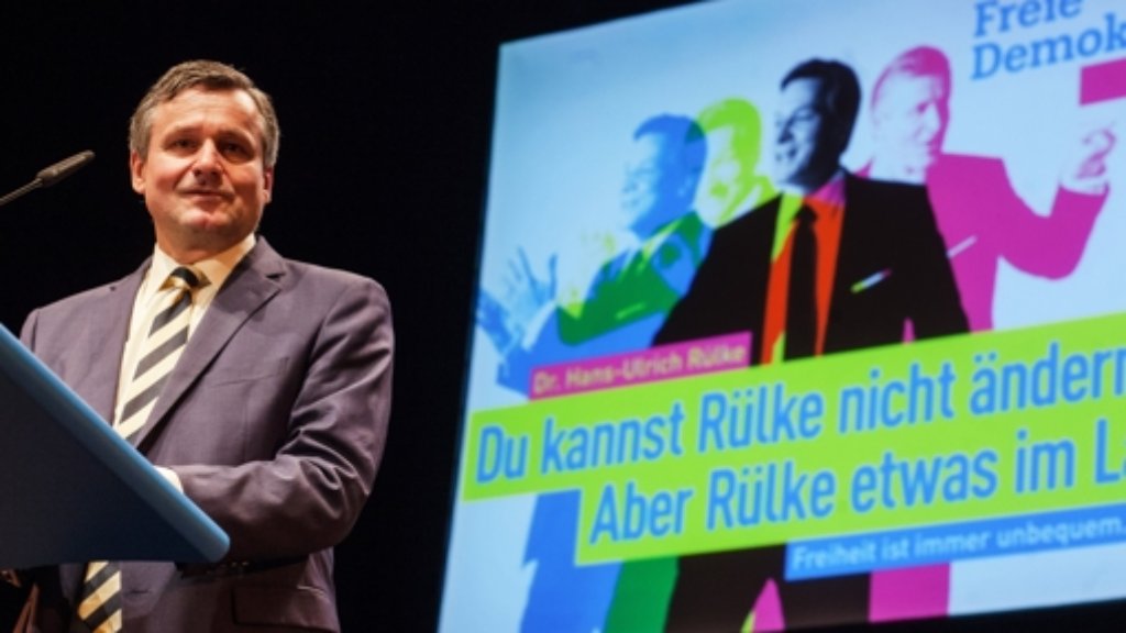 Landtagswahl in Baden-Württemberg: FDP-Spitzenkandidat Rülke zeigt sich in Badehose