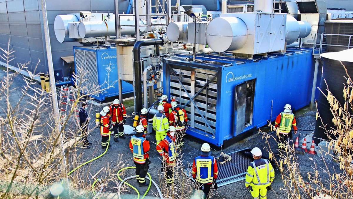  Nach dem Schwelbrand am Blockheizkraftwerk einer Biogasanlage der kreiseigenen Abfallwirtschaft Rems-Murr ist die Schadenshöhe unklar – die Biomüllverwertung geht aber weiter. 