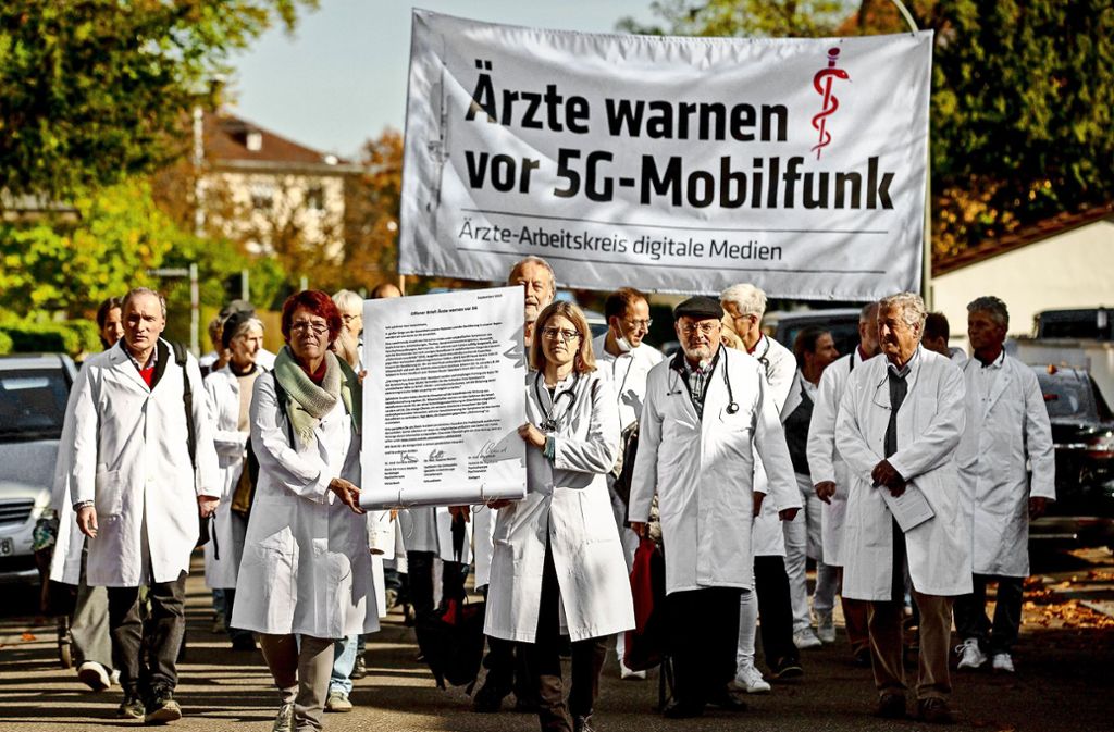 Ärzte machen gegen 5G-Mobilfunk mobil. Foto: Lichtgut/Leif Piechowski