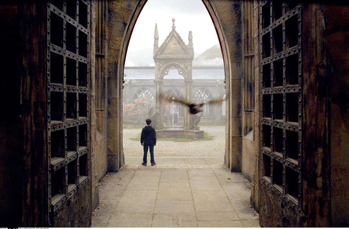„Harry Potter und der Gefangene von Askaban“ – Szenenfoto in Hogwarts.