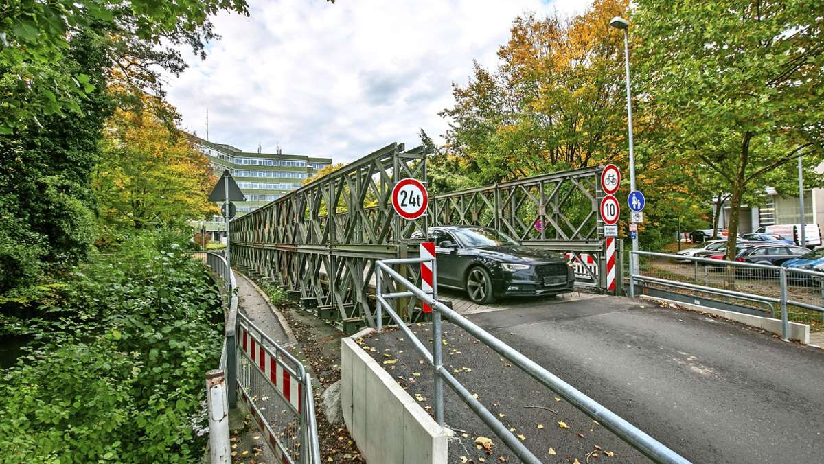 Baustellen in Esslingen: Pulverwiesenbrücke soll bis 2022 erneuert werden