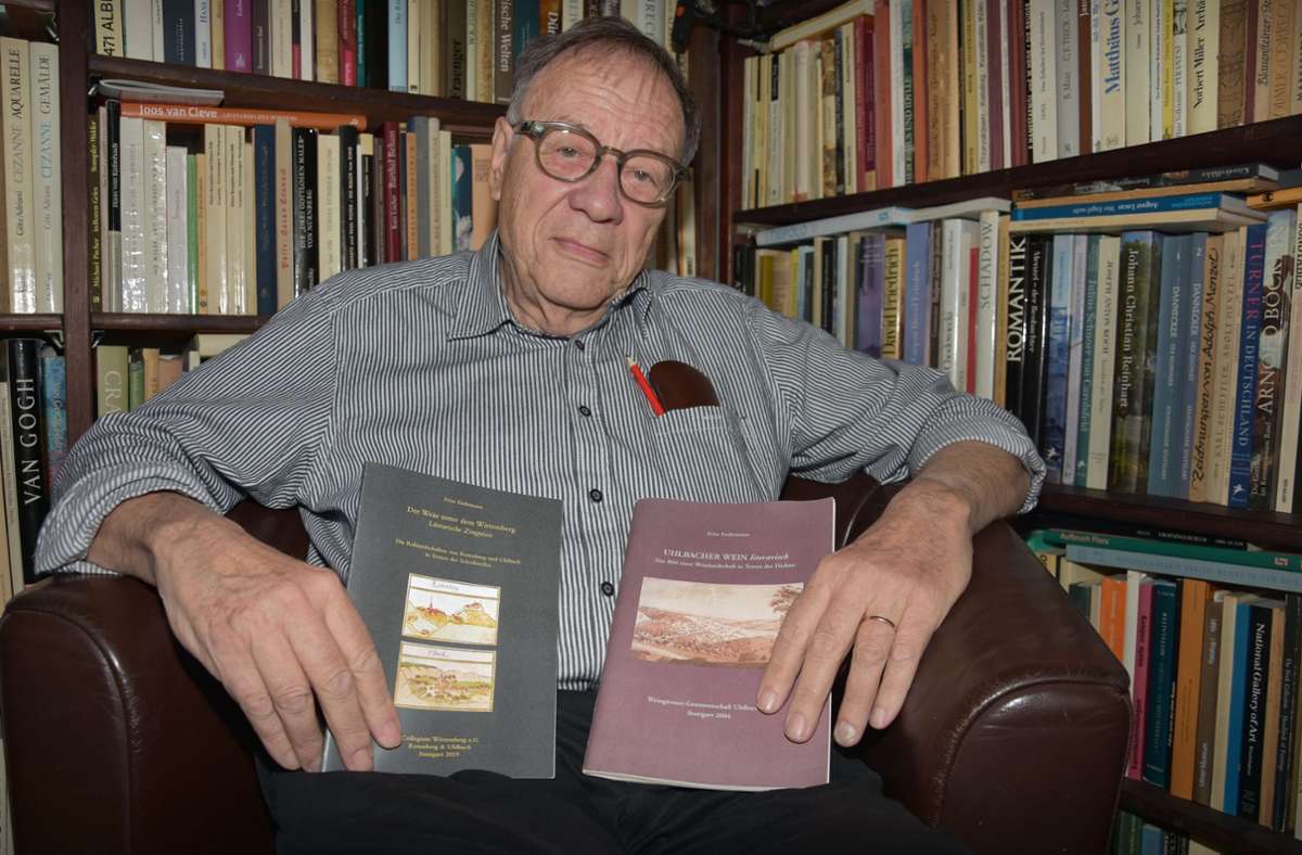Fritz Endemann hat das weinrote Buch über den „Wein unter dem Wirtemberg“ um Geschichten über Rotenberg ergänzt und