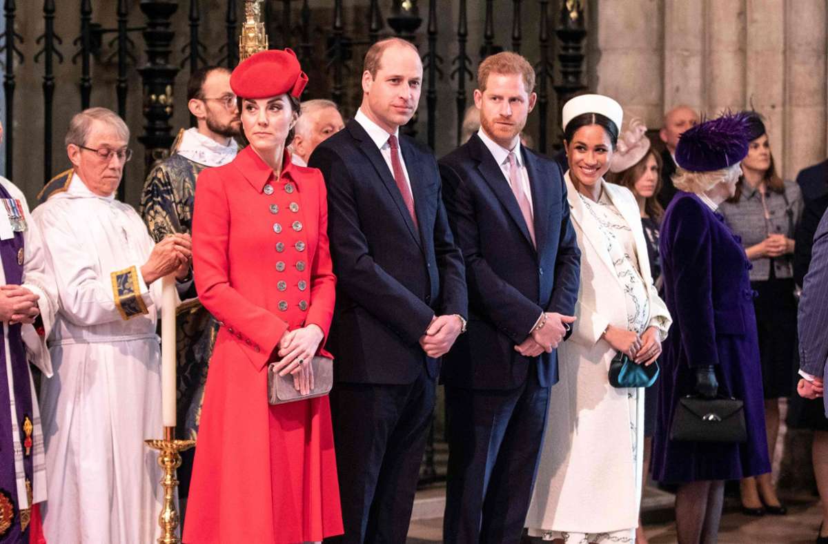 2019: Die Cambridges und die Sussexes beim Festgottesdienst zum Commonwealth-Tag.