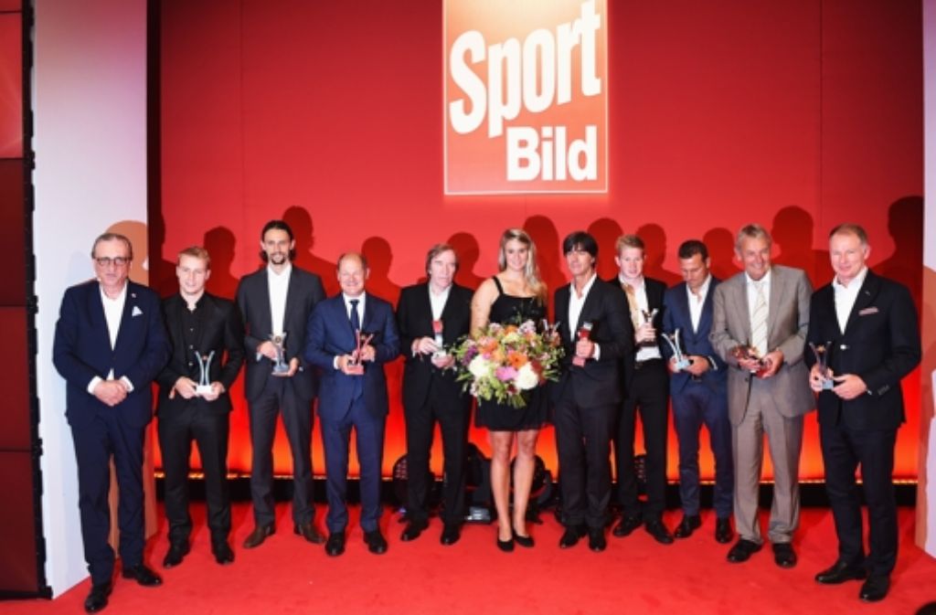 Was für ein Anblick: Die Gewinner des Sport Bild-Awards 2015.