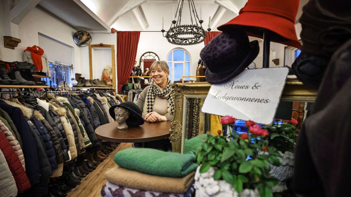  Tine Äckerles Secondhandladen in Korb ist mehr als eine Boutique – es ist ein Treffpunkt für Frauen von nah und fern. Und der ist in der Pandemie wichtiger geworden als je zuvor. 