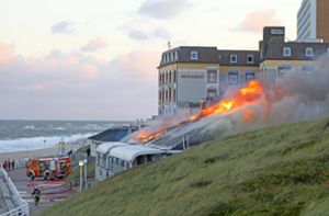Strandrestaurant brennt vollständig nieder