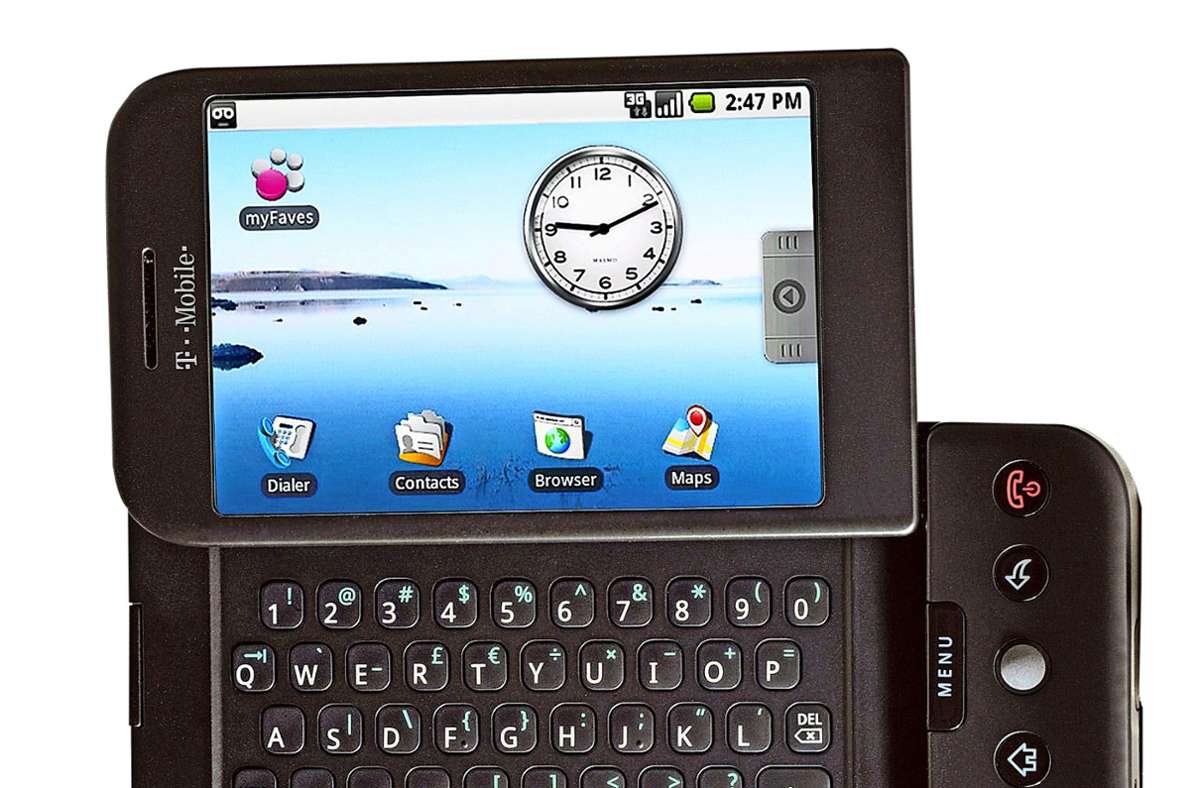2008 stellte T-Mobile das erste Handy mit dem Google-Betriebssystem „Android“ in New York vor.