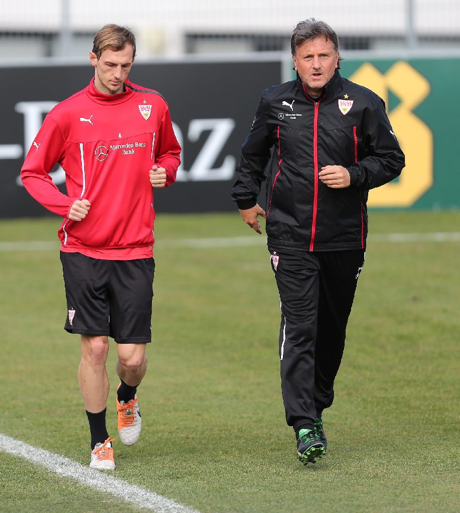 Bilder vom VfB-Training am Dienstag zusammen mit Trainer Thomas Schneider.