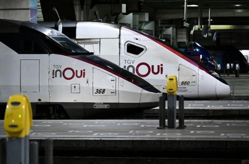 In der Regel schnell und zuverlässig: der französische Schnellzug TGV Foto: AFP/Stephane de Sakutin