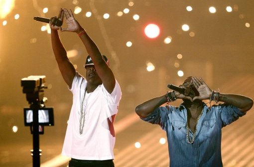 Jay Z und Kanye West – die beiden unangefochtenen Superstars der Rap-Genres. Foto: dapd