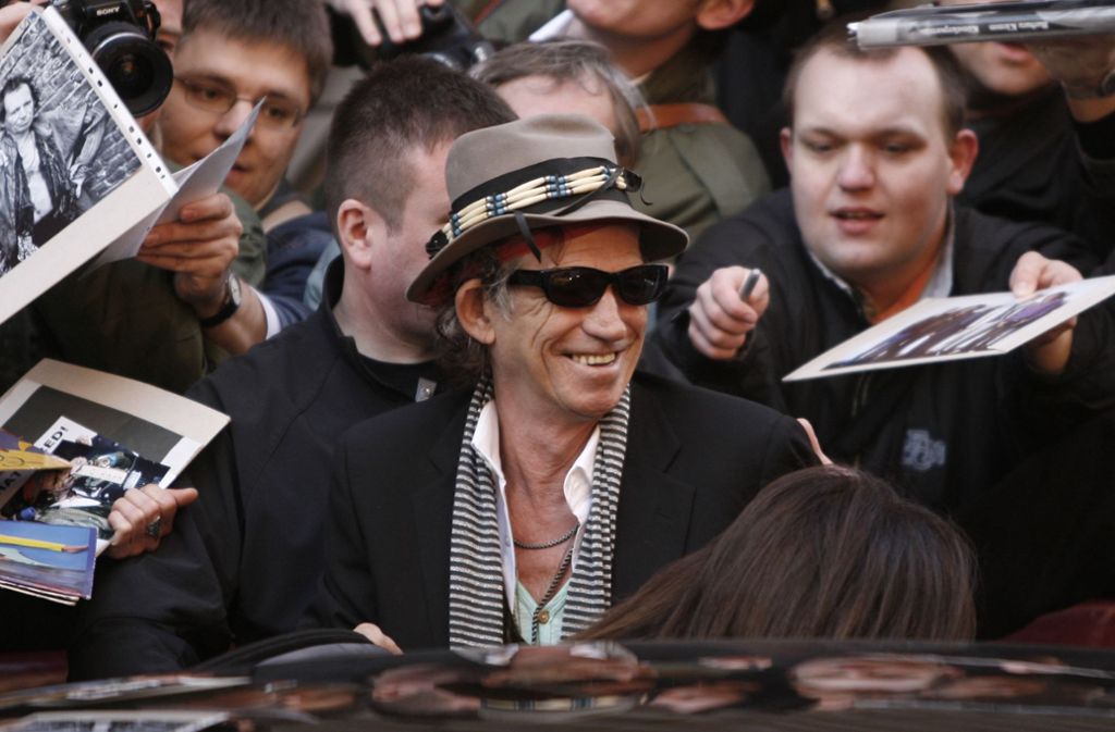 Eindrücke aus dem bewegten Rockstarleben Keith Richards’: 2008 bei einer Filmpremiere