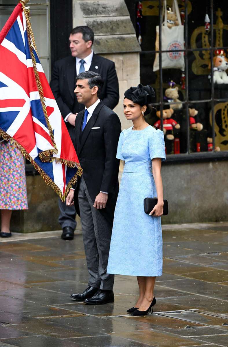 Der britische Premier Rishi Sunak und seine Frau Akshata Murty