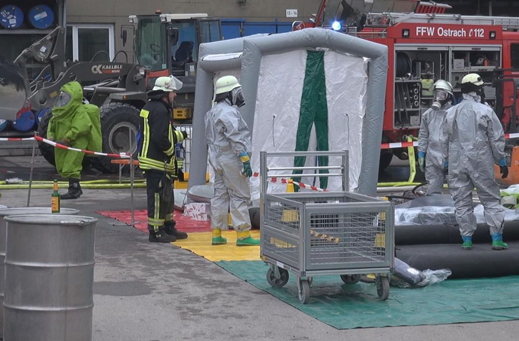 In einer Chemiefabrik in Ostrach (Kreis Sigmaringen) ist am Mittwochvormittag ein Feuer ausgebrochen.