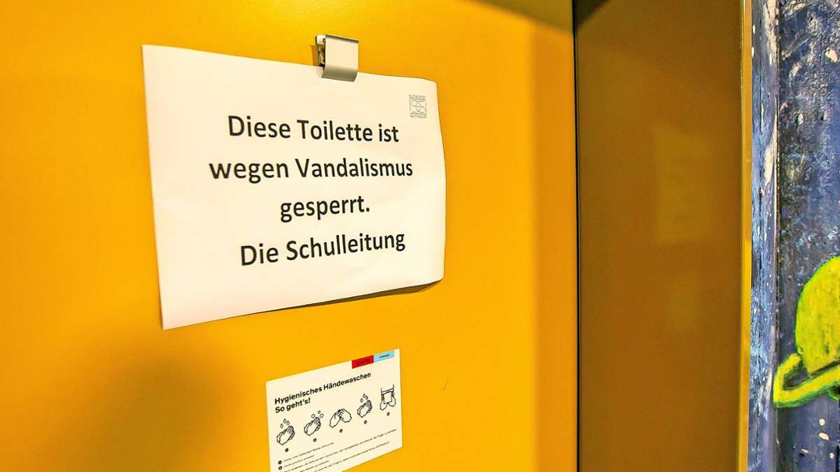 Schulen in Esslingen: Immer öfter werden Toiletten mutwillig zerstört