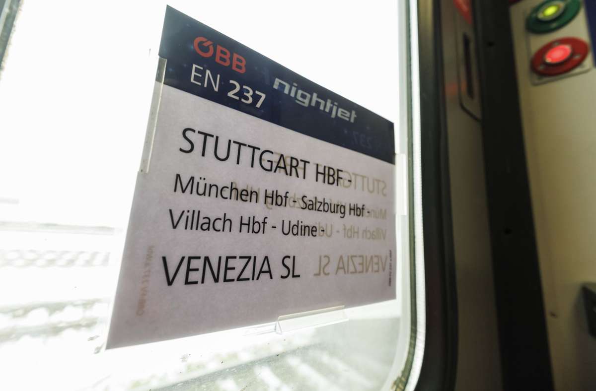 Venedig kann vorerst nicht mehr mit dem Nachtzug von Stuttgart aus erreicht werden.