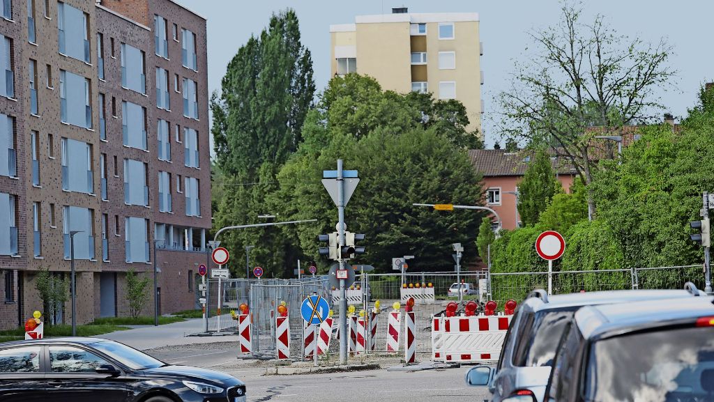 Eberhardstraße beim Gewa-Tower: Auf der fast  unendlichen Baustelle soll es weitergehen