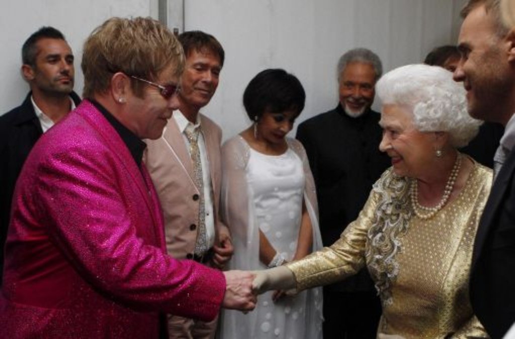 Elton John und die Queen