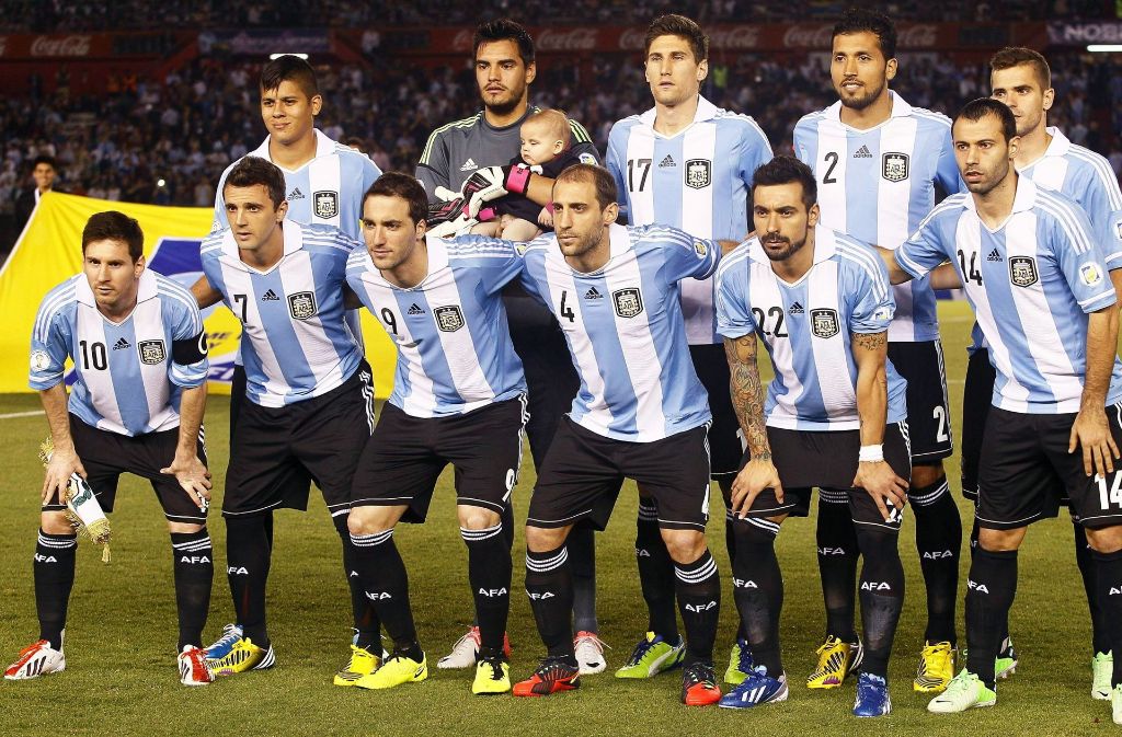 Argentinien; Spitzname: „La Albiceleste“, Weltranglistenplatz: 4, WM-Titel: 2, Star-Spieler: Lionel Messi (FC Barcelona), Trainer: Jorge Sampaoli, Qualifikation: Gruppendritter