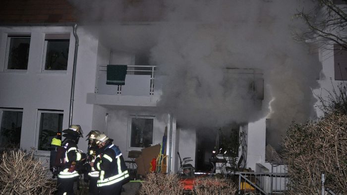 Wohnung vom Feuer komplett zerstört