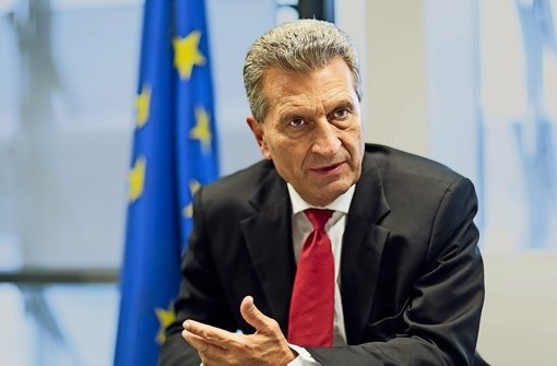 Günther Oettinger will für die Internet-Cloud ein Gemeinschaftsprojekt à la Airbus. Foto: dpa