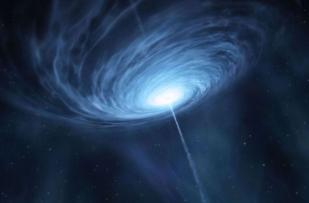 Der Physiker John Archibald Wheeler suchte 1967 bei einer Konferenz ein Ersatzwort für den Zungenbrecher „Gravitationally completely collapsed object“ und nahm den Vorschlag eines Zuhörers auf, der solche Phänomene „Black hole“ nannte.