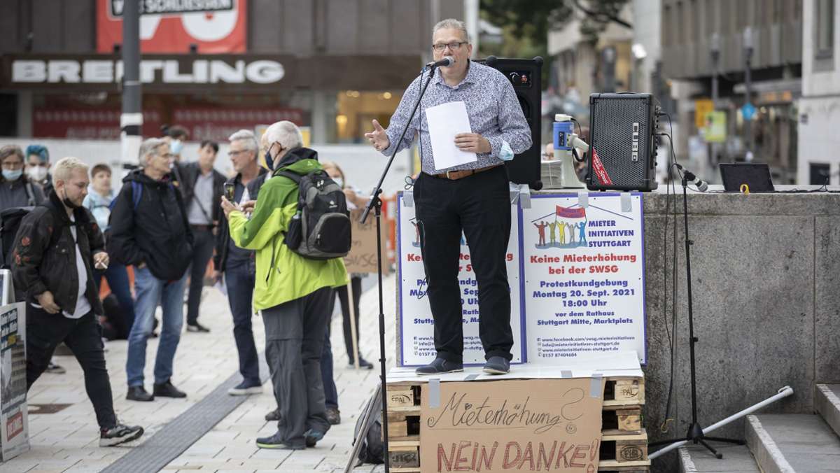 Demo in Stuttgart: „Mehr Miete geht nicht“- Protest gegen Pläne der SWSG
