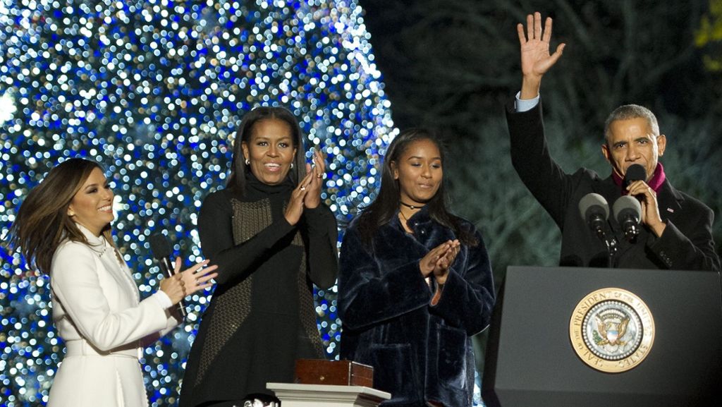 Letztes Weihnachtsbaum-Ritual im Weißen Haus: Obama appelliert ans Volk