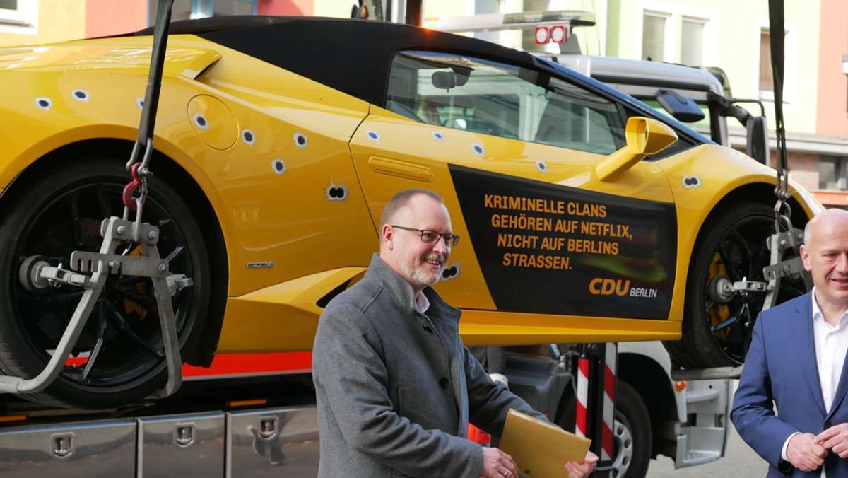 Berliner Polizei greift ein: CDU-Aktion mit gemietetem Lamborghini geht nach hinten los