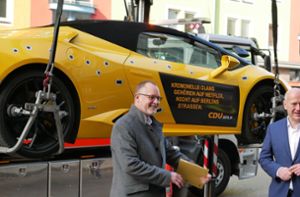CDU-Aktion mit gemietetem Lamborghini geht nach hinten los