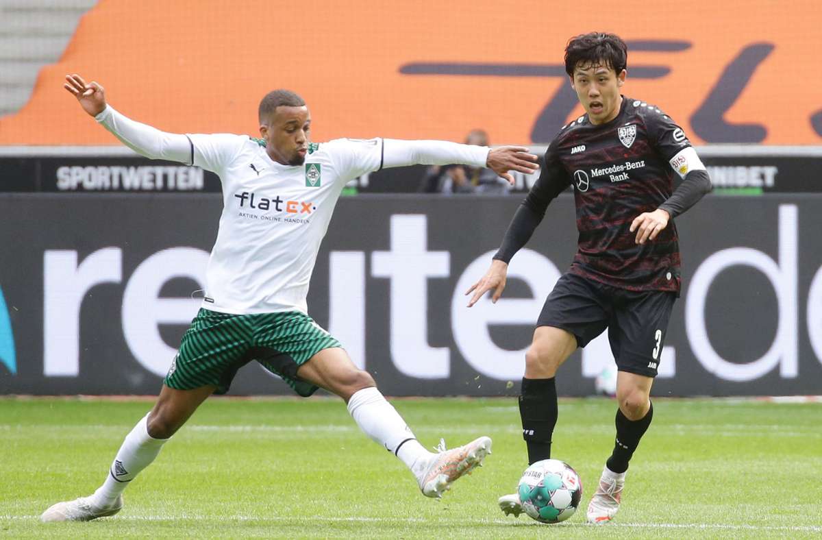 Wataru Endo brachte den VfB in Mönchengladbach mit einem Traumtor auf die Siegerstraße.