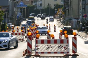 Seit Monaten ist der Verkehr in Ditzingen eingeschränkt. Foto: /Simon Granville