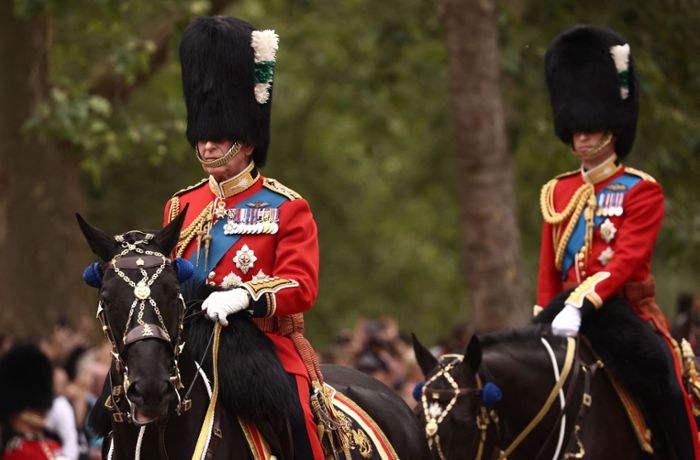 Trooping the Colour 2023: König Charles III. – hoch zu Ross auf „Noble“