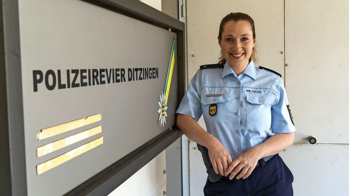 Revierleiterin in Ditzingen: Sie ist Chefin von 80 Polizistinnen und Polizisten