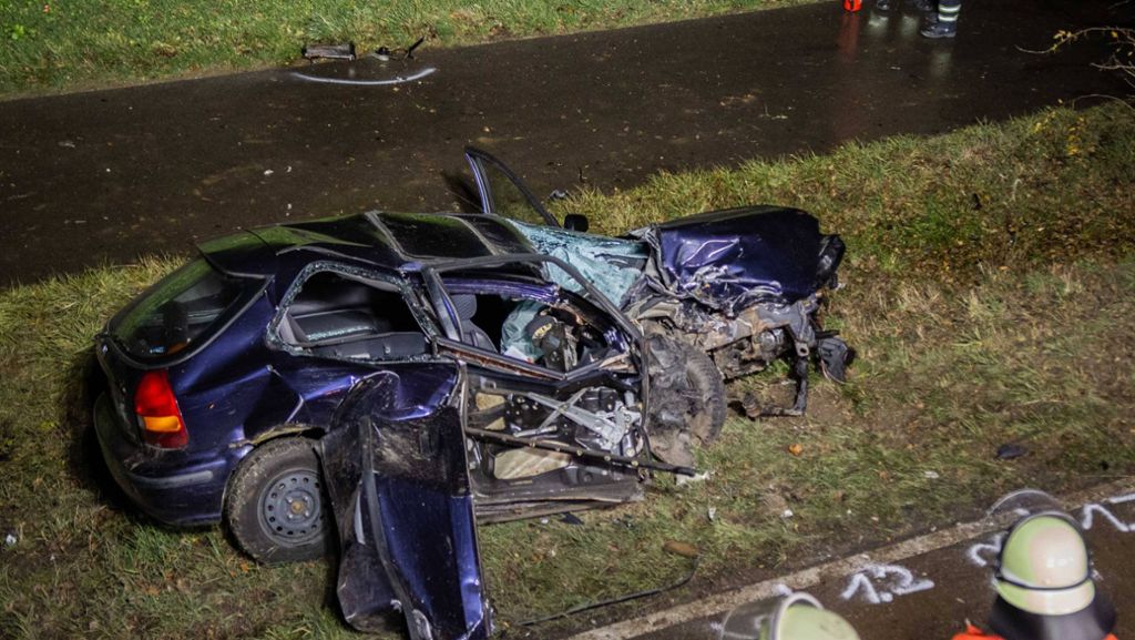 Markgröningen: Autofahrer prallt gegen Baum und verletzt sich schwer