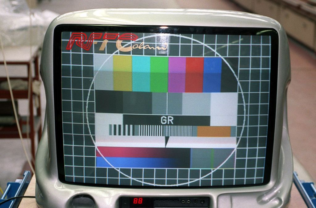 Ein von der Rundfunk-Fernseh-Telekommunikation AG (RFT) produzierter Fernseher im Colani-Design. Die damals in limitierter Auflage hergestellten Geräte hatten einen 70-Zentimeter-Bildschirm und einen eingebauten Satellitenempfänger.