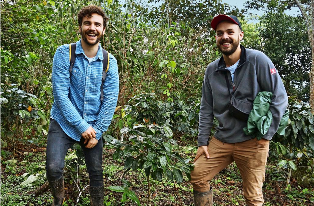 Daniel Kraus (links) und Lukas Harbig in Peru. Foto: Cumpa GmbH