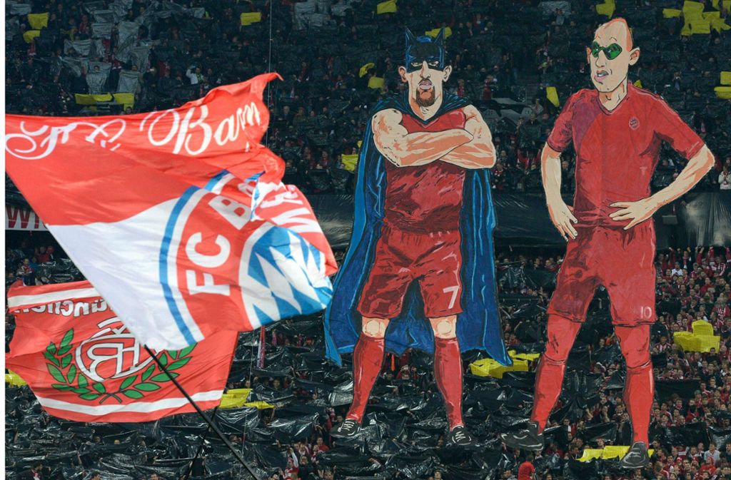 Zwei Lieblinge der Fans gehen: München verabschiedet Franck Ribery und Arjen Robben Foto: AFP