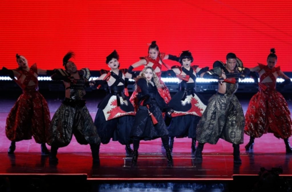 Madonna bei einem ihrer letzten Konzerte der „Rebel Heart“-Welttournee