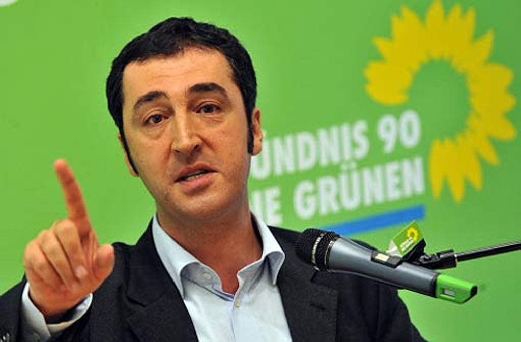 Grünenchef Cem Özdemir bestritt die Finanzierung von Stuttgart 21 durch die EU.
