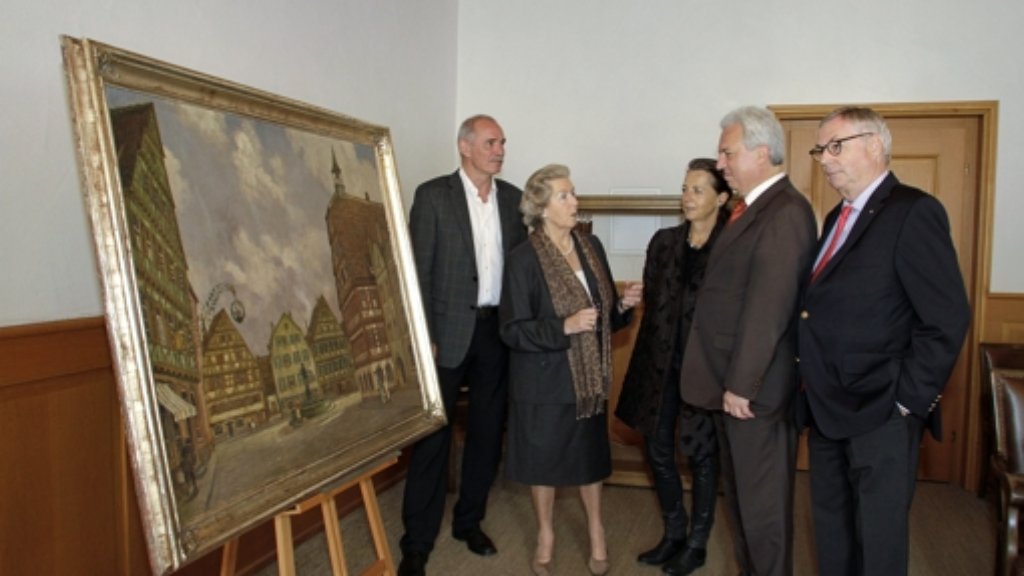 Leonberg: Ein Bild schmückt den Sitzungssaal im Alten Rathaus