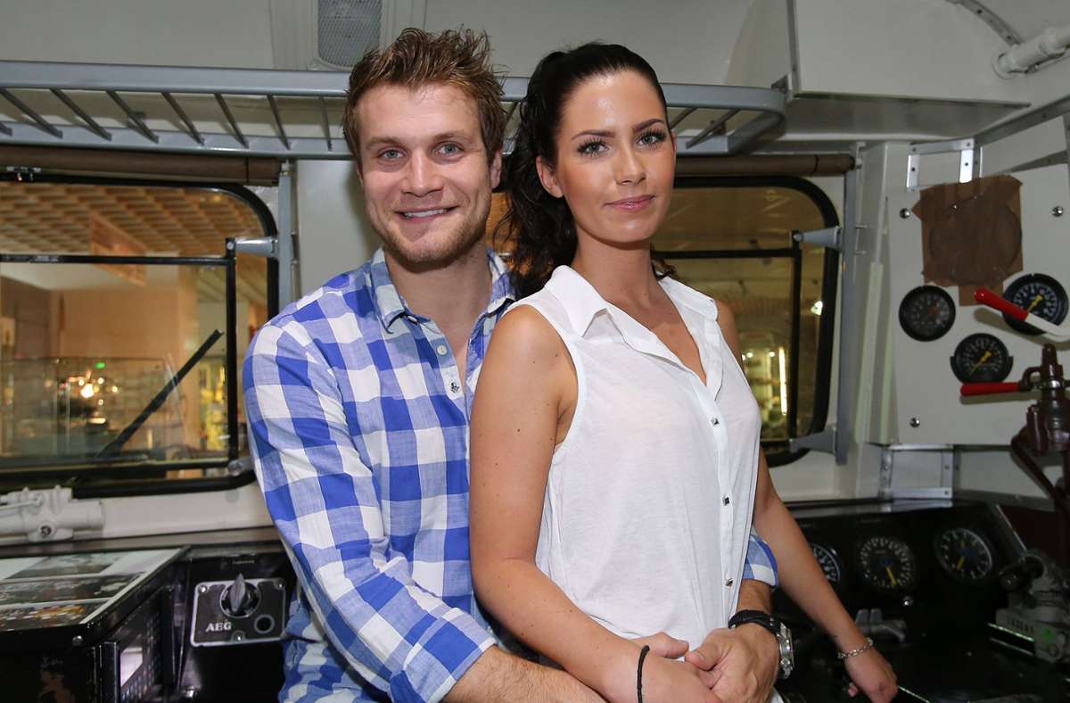Bella Kraus im Jahr 2013 mit ihrem Mann; dem Ex-Handballnationalspieler Michael „Mimi“ Kraus