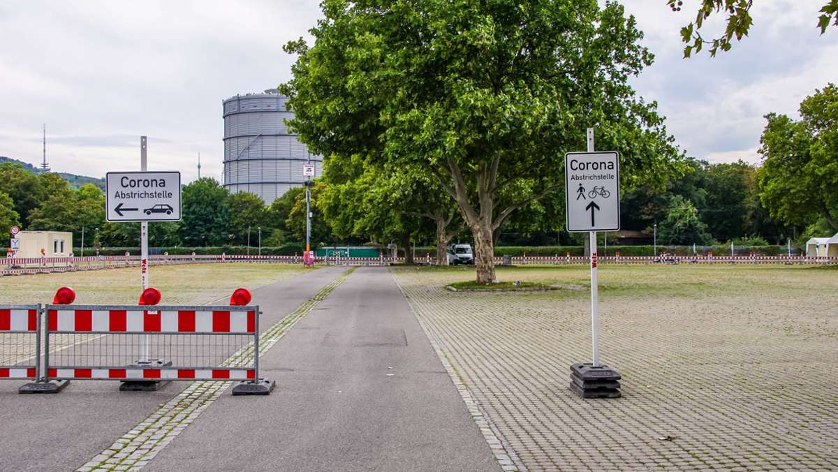 Coronavirus in Stuttgart: Ab Montag gibt es eine Drive-through-Teststelle auf dem Wasen