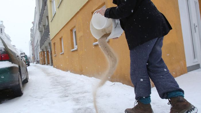 Glatteis in Esslingen: 400 Tonnen Salz streut die Stadt pro Winter auf die Straße