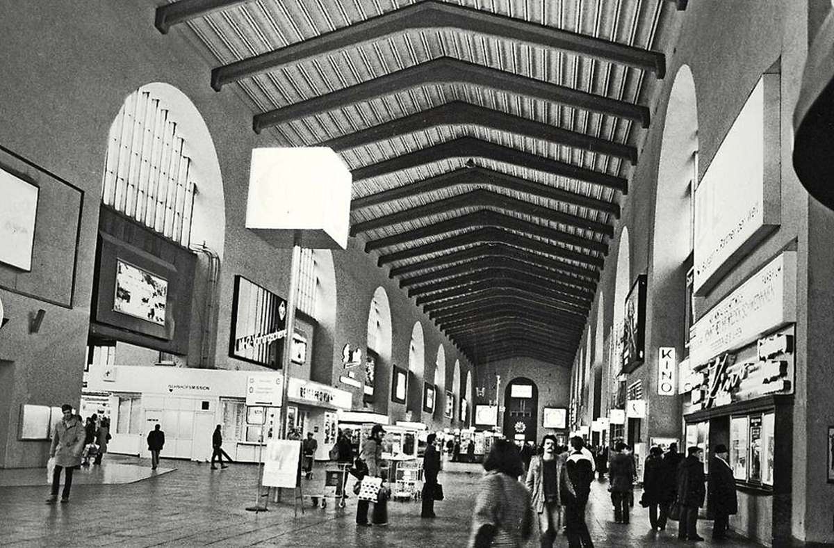 Die Bahnhofshalle in den 1980ern