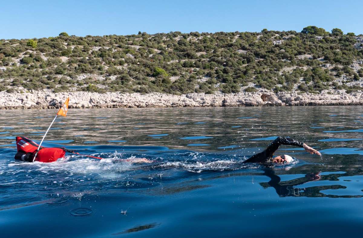 460 Kilometer schwimmt Deichmann an der kroatischen Küste entlang.