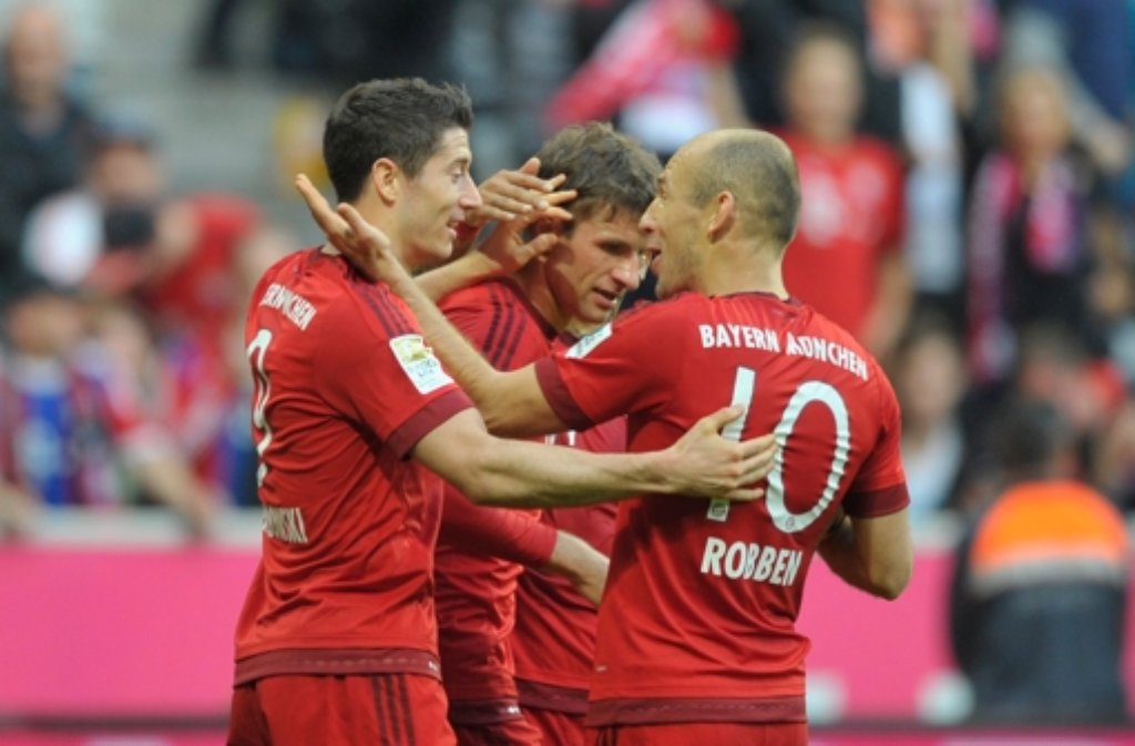 Die Bayern setzen ihren Siegeszug auch gegen den VfB Stuttgart fort.