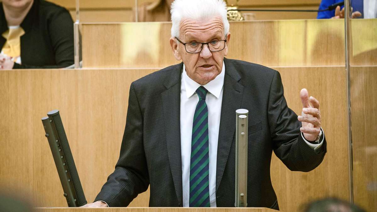 Regierungserklärung im Landtag: Wie Kretschmann die Krise bewältigen will