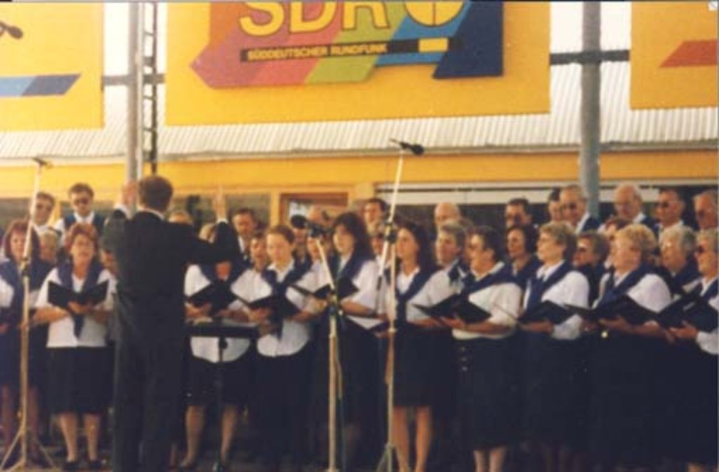 Die Internationale Gartenbauausstellung (IGA) auf dem Stuttgarter Killesberg im Jahr 1993 - ein Chorkonzert beim SDR.